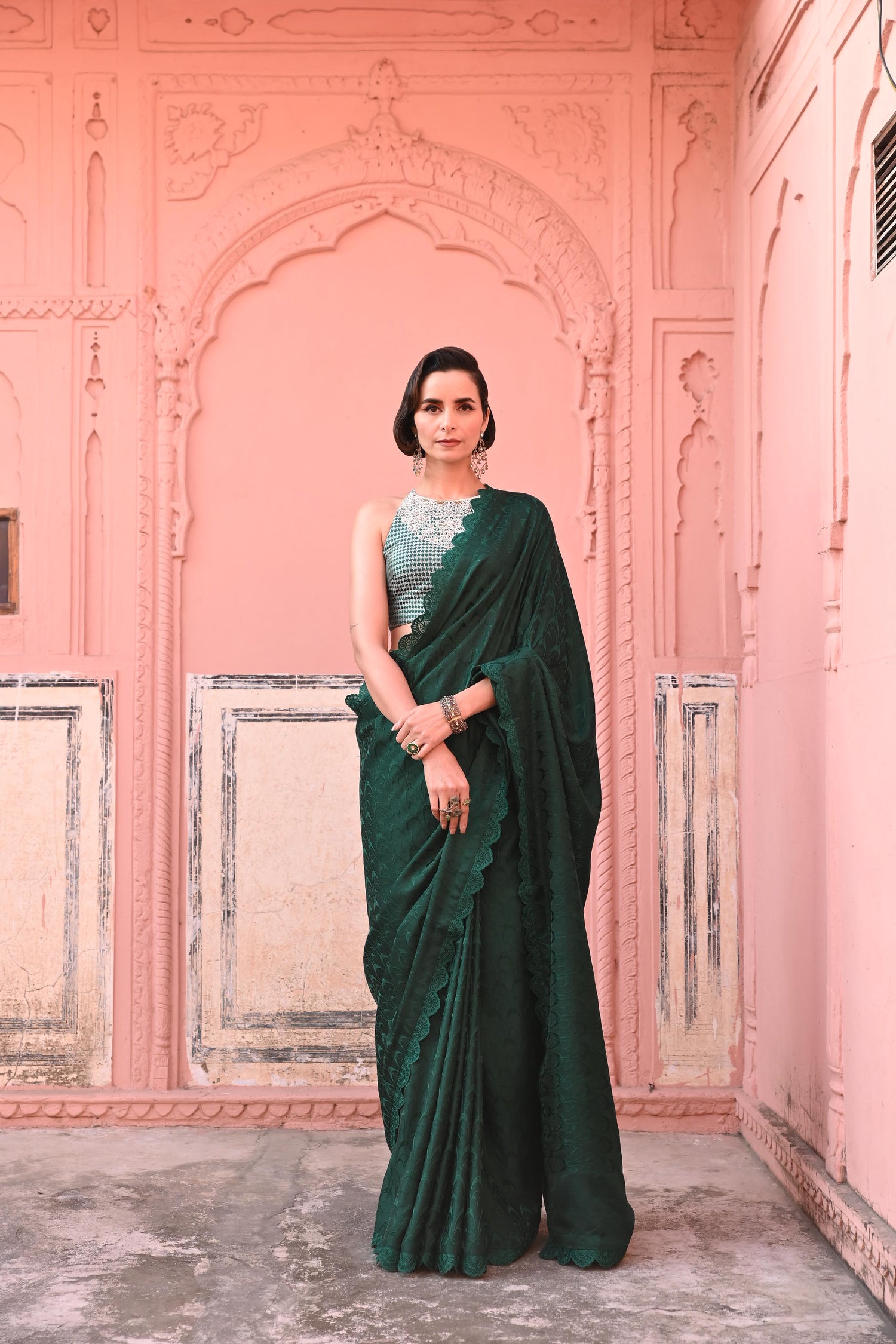 O Haseena Banarasi Tanchoi Handloom Saree