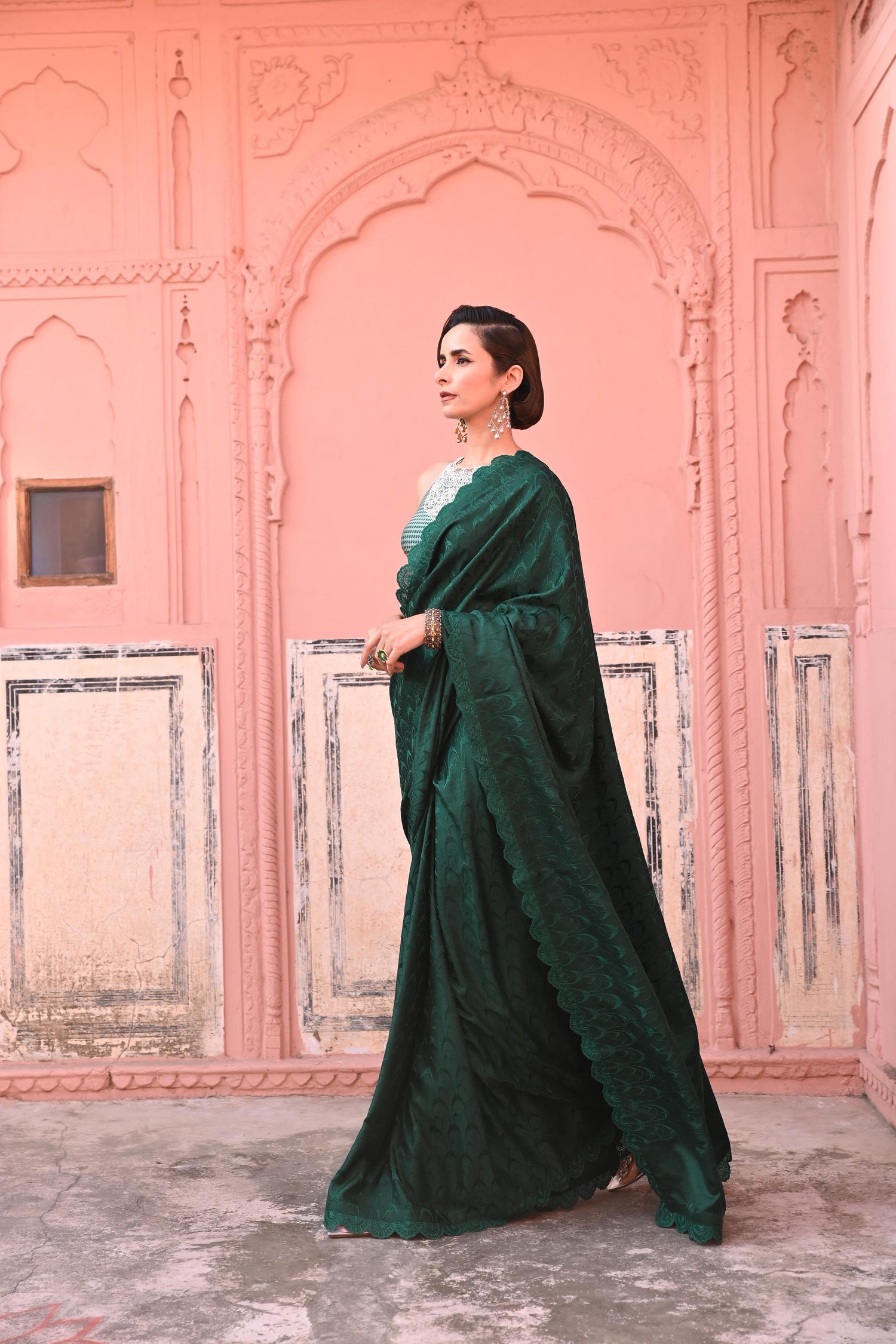 O Haseena Banarasi Tanchoi Handloom Saree