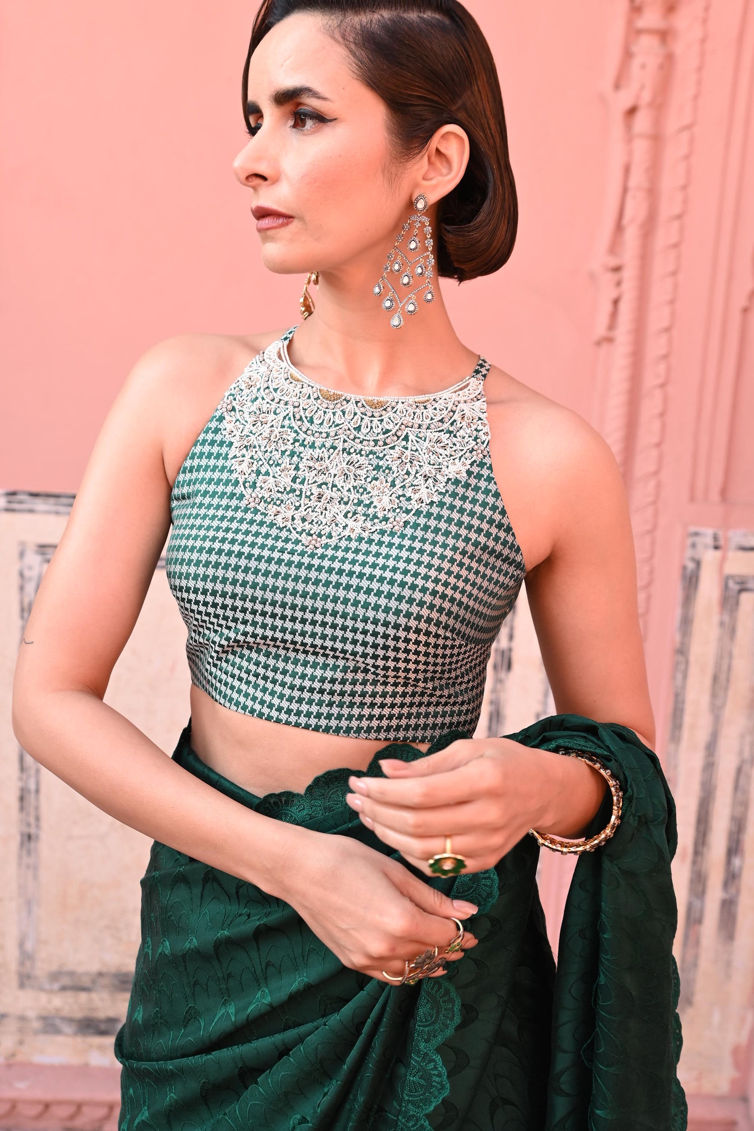 O Haseena Banarasi Tanchoi Handloom Saree