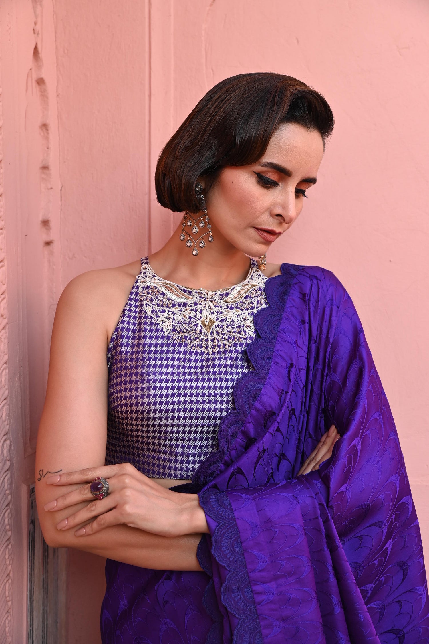 O Haseena Banarasi Tanchoi Handloom Saree