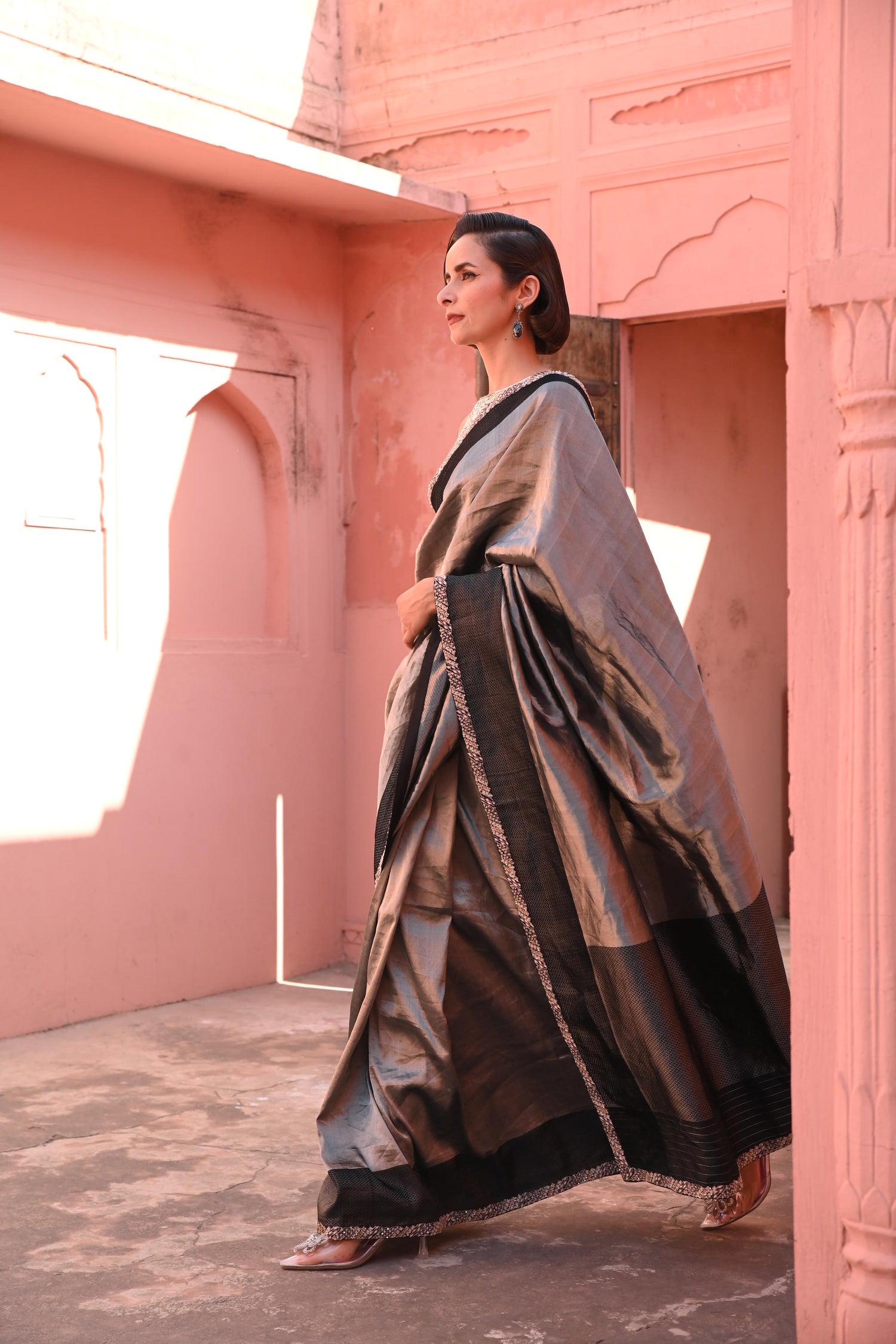 Hawa Hawai Tissue Banarasi Handloom Sari