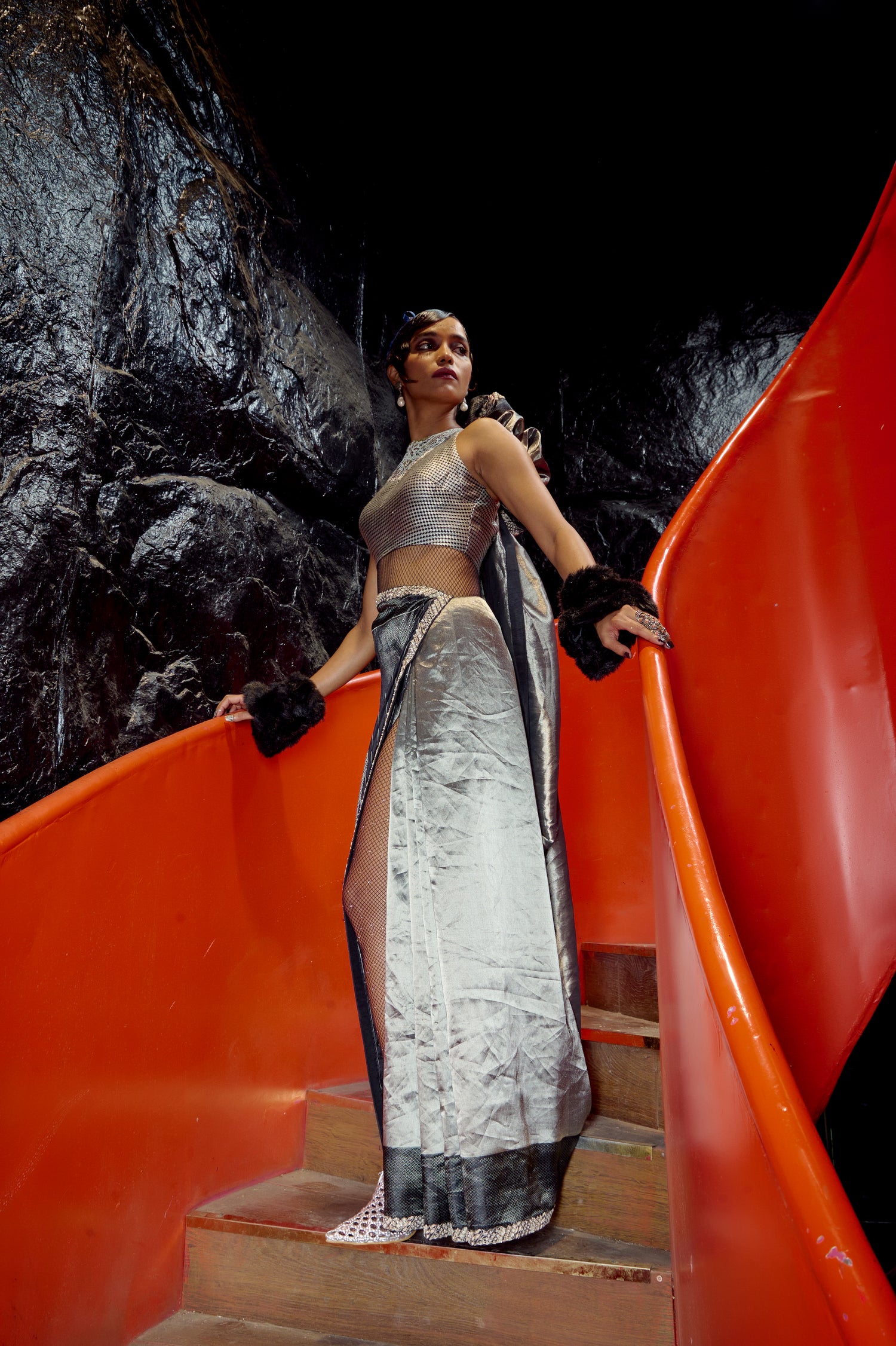 Hawa Hawai Tissue Banarasi Handloom Sari