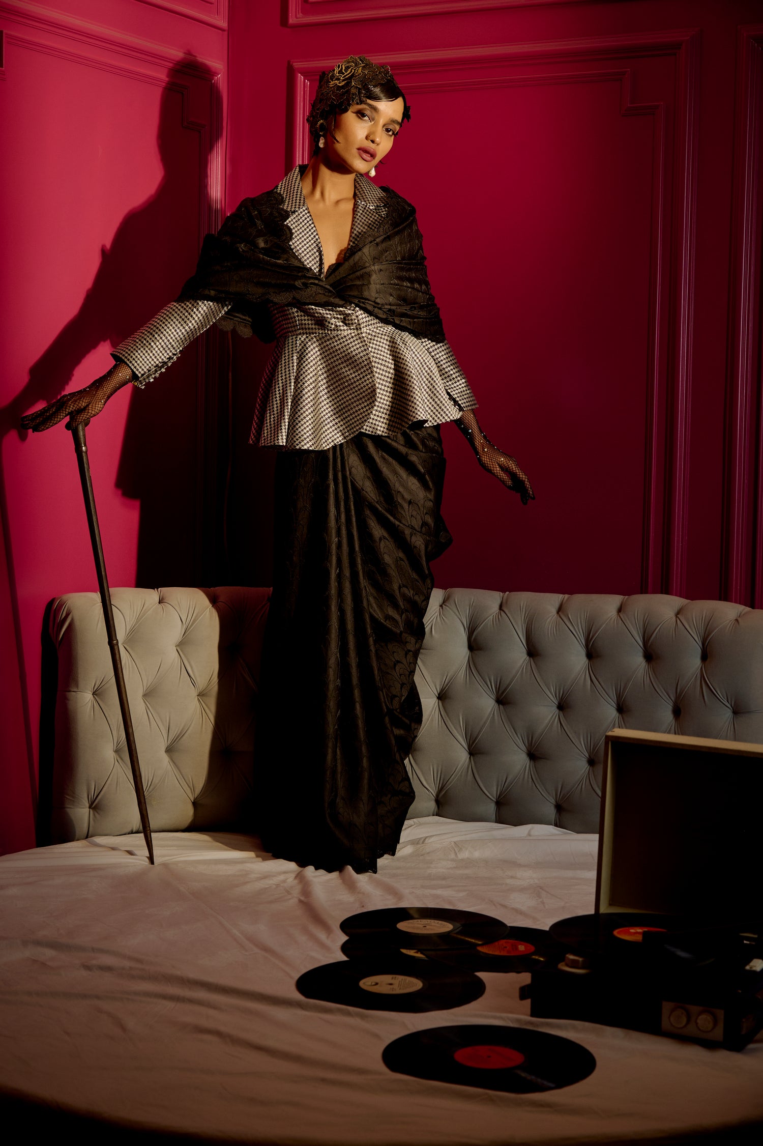 O Haseena Banarasi Tanchoi Handloom Saree