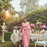 Lady Jessica' Kadhua Meenakari Zari Handloom Sari with Embroidered Border