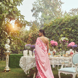 Lady Jessica' Kadhua Meenakari Zari Handloom Sari with Embroidered Border