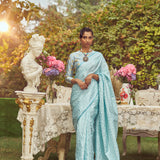 'Anne Elliot' Tanchoi Handloom Sari