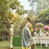 'Lady Jessica' Kadhua Meenakari Zari Handloom Sari with Embroidered Border