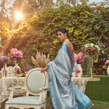 'Irene Adler' Tissue Handloom Sari