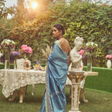 'Valeria' Kadhua Meenakari Handloom Sari with Embroidered Border