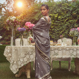 'Estella' Kadhua Meenakari Zari Handloom Sari