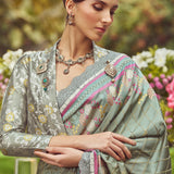 'Jane Eyre' Kadhua Meenakari Zari Handloom Sari with Embroidered Border