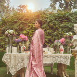 'Joan of Arc' Kadhua Meenakari Zari Handloom Sari with Embroidered Border