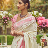 'Lady Chatterley' Kadhua Meenakari Zari Handloom Sari