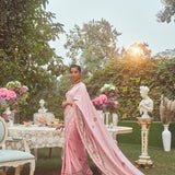 'Valeria' Kadhua Meenakari Zari Handloom Sari with Embroidered Border