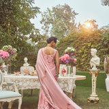 'Valeria' Kadhua Meenakari Zari Handloom Sari with Embroidered Border