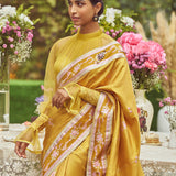 'Estella' Kadhua Meenakari Zari Handloom Sari