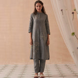 Khat Pure Linen Kurta set