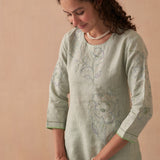 Chinar Pure Linen Kurta set