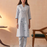 Intezaar Pure Linen Kurta set