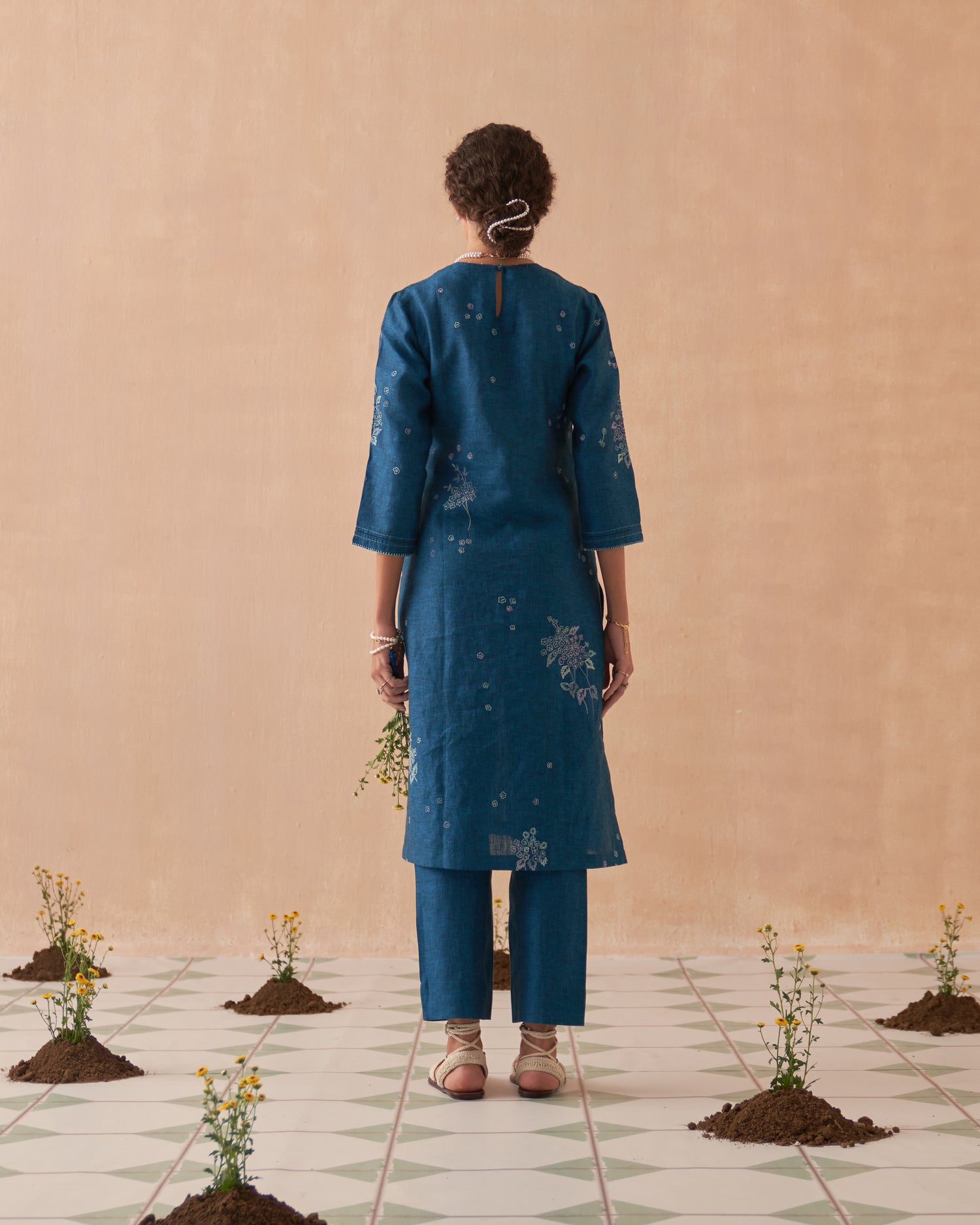 Kalam Pure Linen Kurta set