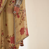 'Parag' Pure Linen Handloom Sari
