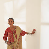 'Parag' Pure Linen Handloom Sari