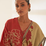 'Parag' Pure Linen Handloom Sari