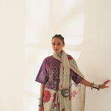 'Buta' Pure Linen Handloom Sari