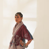 'BEEYA' Pure Linen Handloom Sari