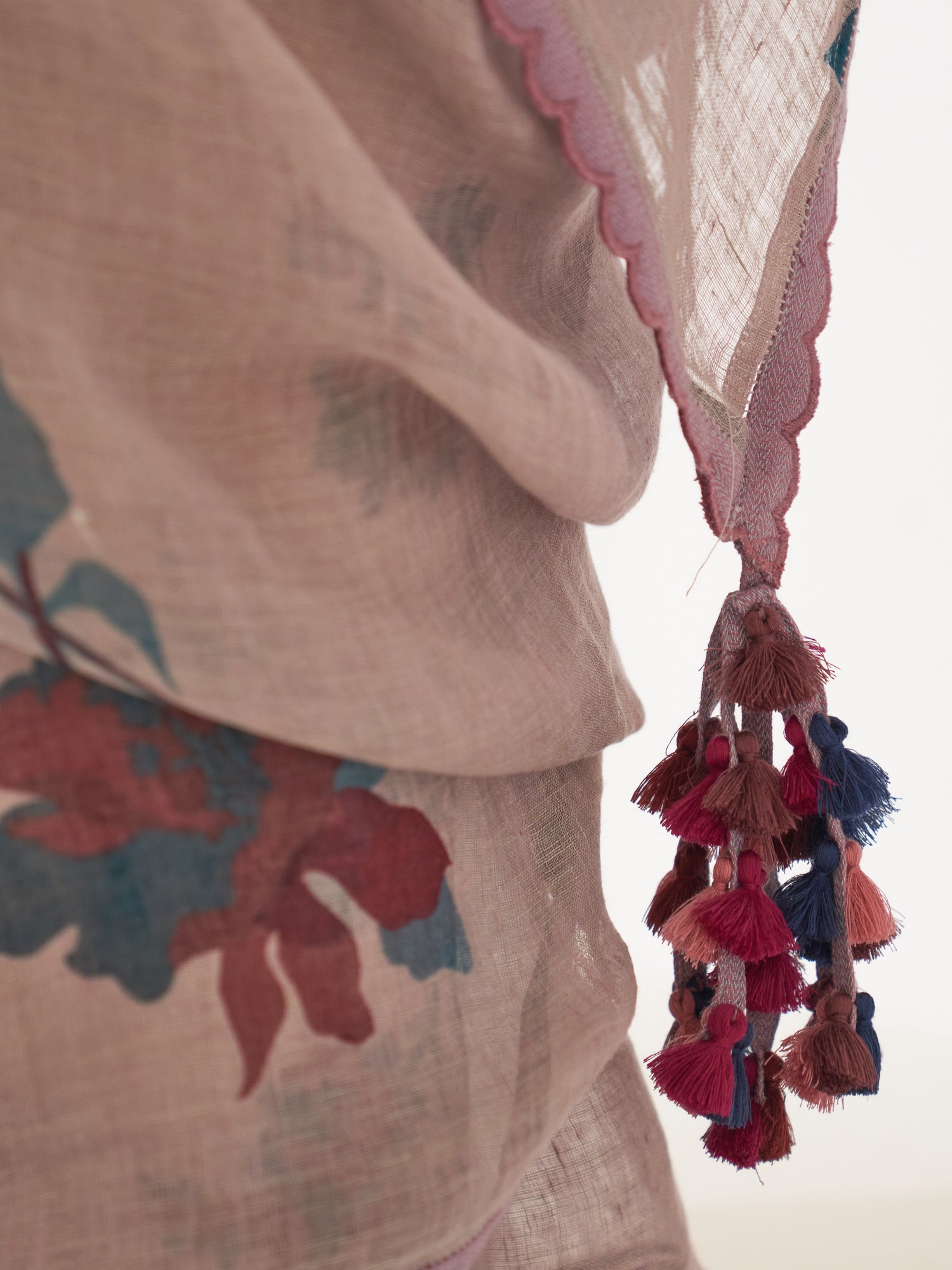 'BEEYA' Pure Linen Handloom Sari