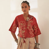 'Bela' Pure Linen Handloom Sari