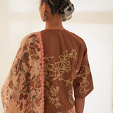 'Lajwanti' Pure Linen Handloom Sari