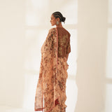 'Lajwanti' Pure Linen Handloom Sari