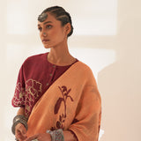 'Kunjan' Pure Linen Handloom Sari