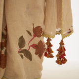 'Paat' Pure Linen Handloom Sari