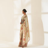 'Phoolan' Pure Linen Handloom Sari