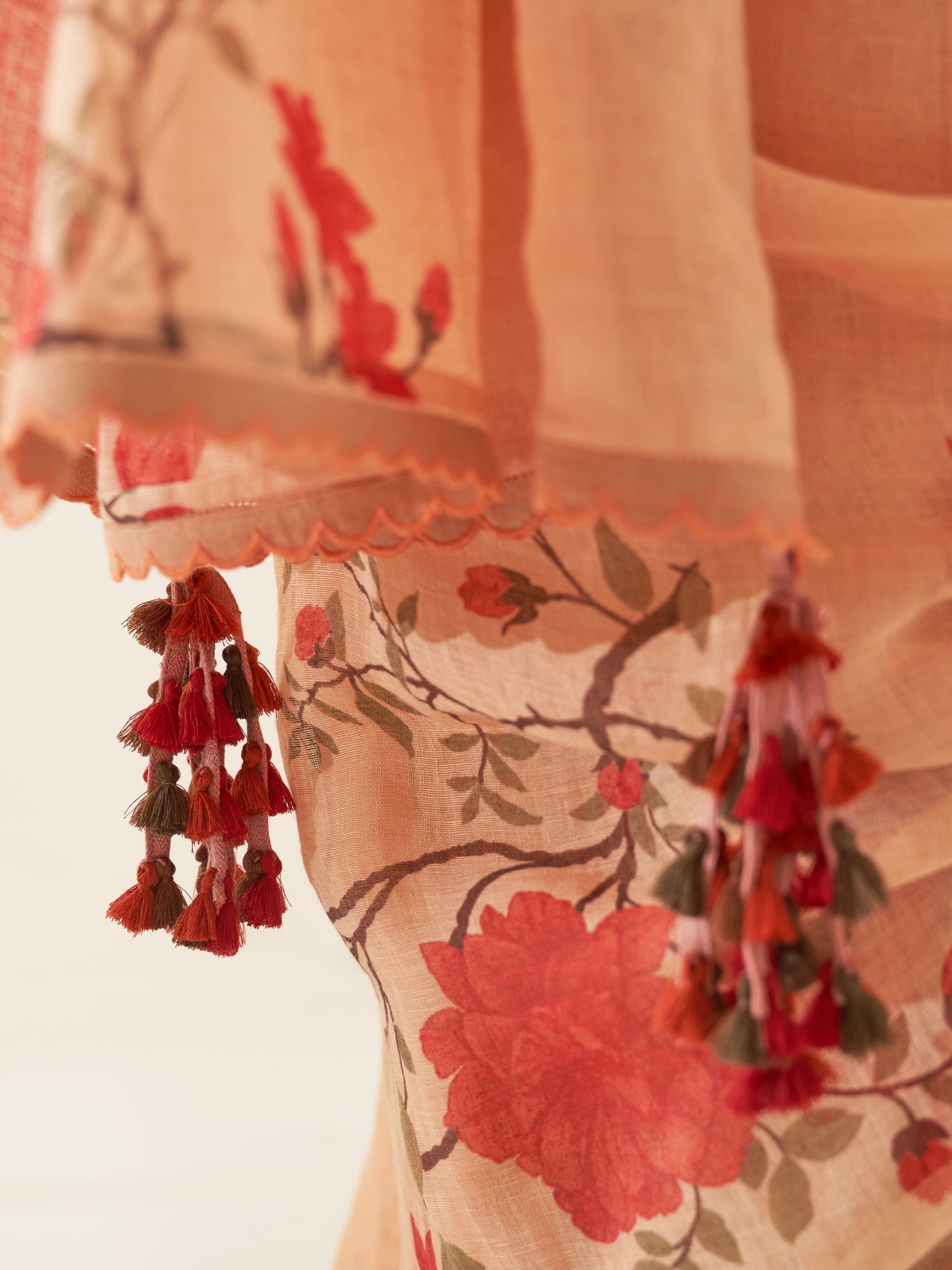 'Dhoop' Pure Linen Handloom Sari