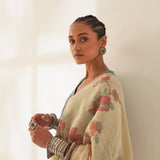 'Phoolan' Pure Linen Handloom Sari