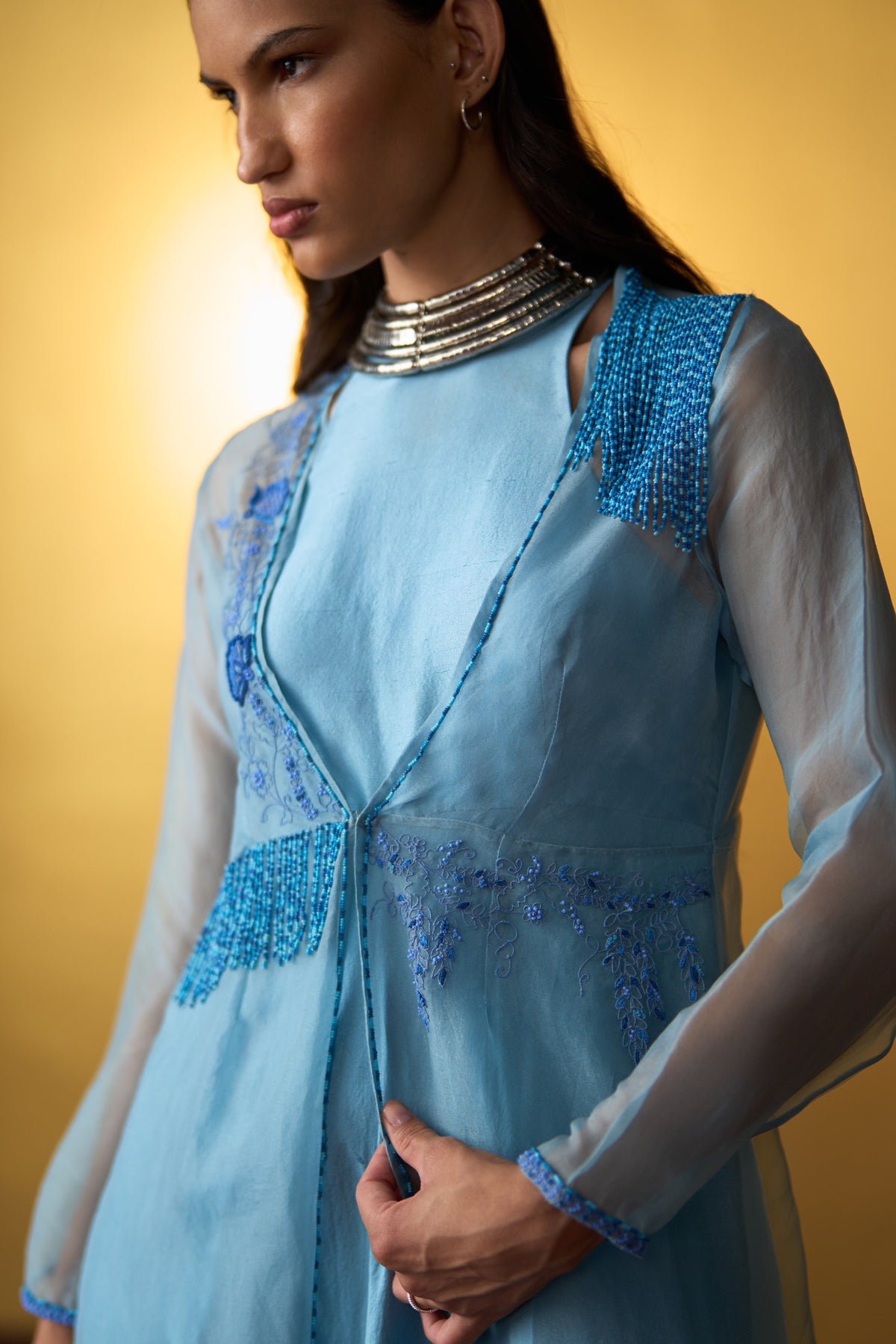 Umi Powder Blue Dress & Overlay