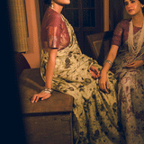 'Triveni' Pale Green Pure Tussar Handloom Sari