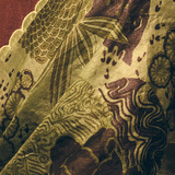 'Seanandi' Green Dahlia Pure Tussar Handloom Sari