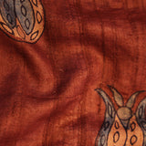 Lotus Pure Tussar Kalamkari Handloom Sari