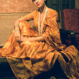 'Hameer' Dhalia Mustard Pure Tussar Handloom Sari
