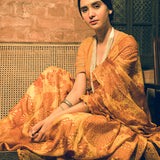 'Hameer' Dhalia Mustard Pure Tussar Handloom Sari