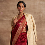 'Sahiba' Tanchoi Zari Benarasi Handloom Jacket