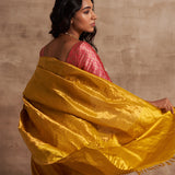 'Sunehari Potli' Tissue Benarasi Handloom Sari