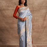 'Kumud Kilol' Kadhua Benarasi Handloom Sari