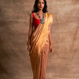 'Sunehari Potli' Tissue Benarasi Handloom Sari