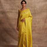'Peela Anchal' Kadhua Benarasi Handloom Sari