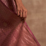 'Jhilmil Sitara' Piyazi Kadhua Benarasi Handloom Sari